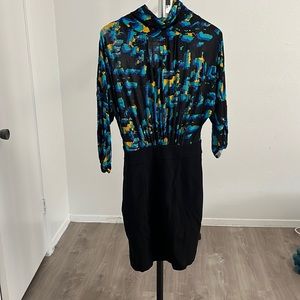 Women mid-length one piece dress with full sleeves
Size : L, XL